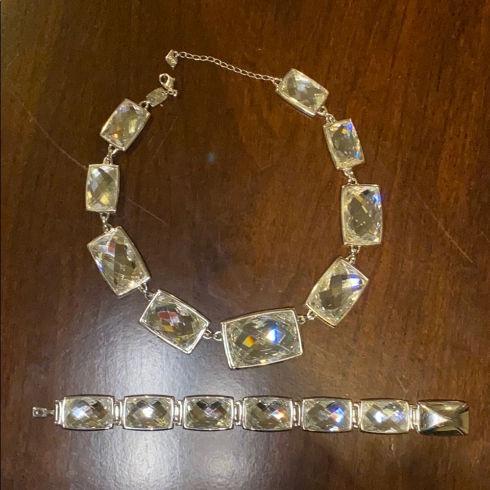 Swarovski Necklace and bracelet